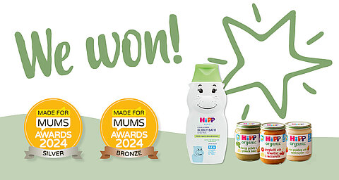 HiPP won 2 awards from Made for Mums